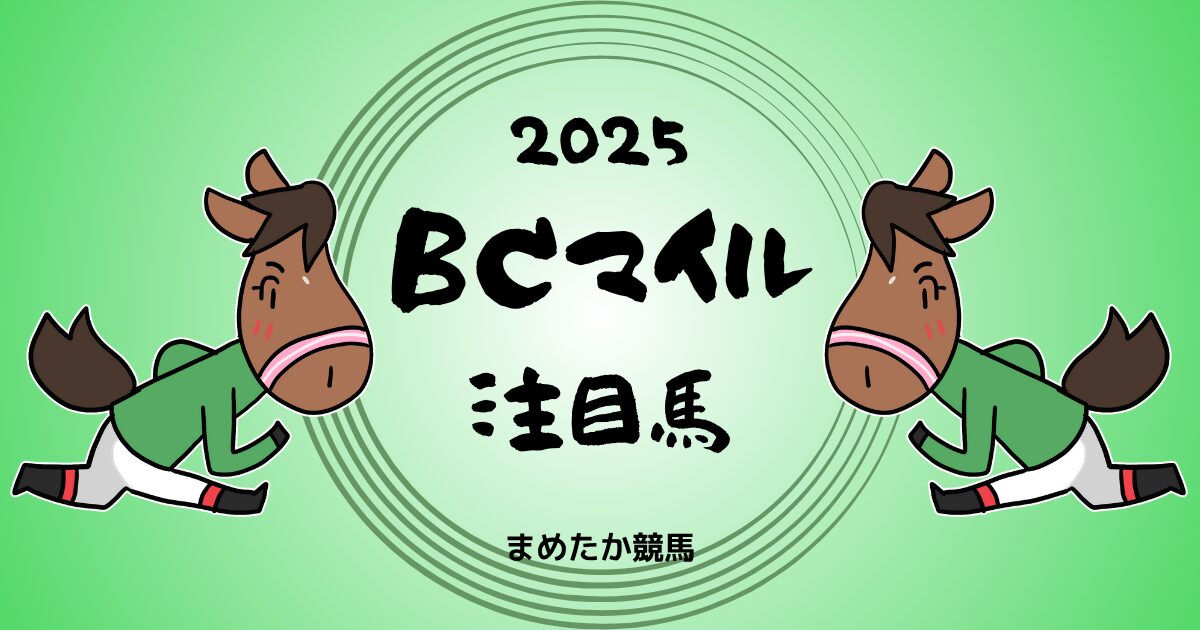 BCマイル2025予想注目馬