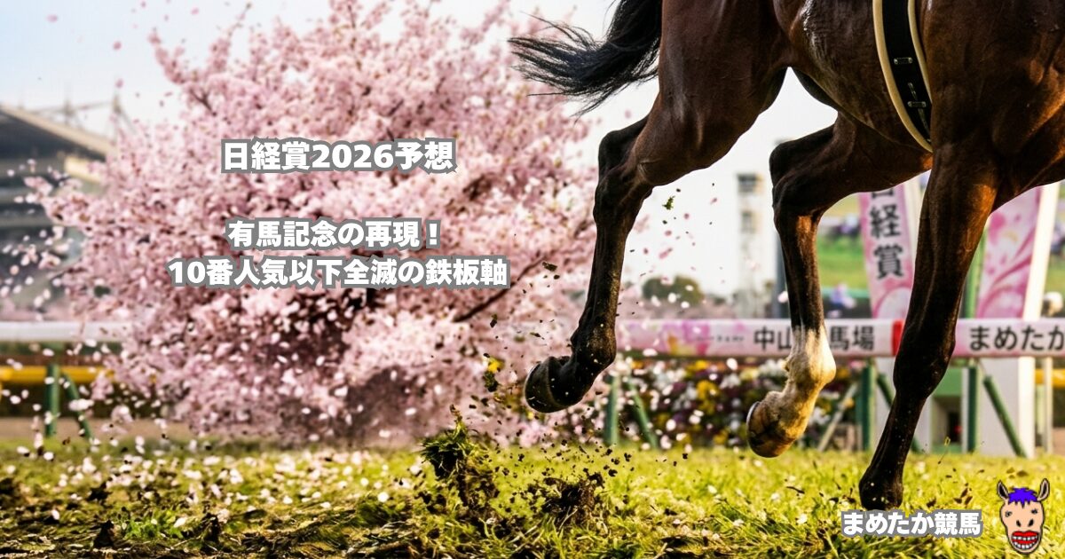 日経賞2026予想｜有馬記念の再現！10番人気以下全滅の鉄板軸