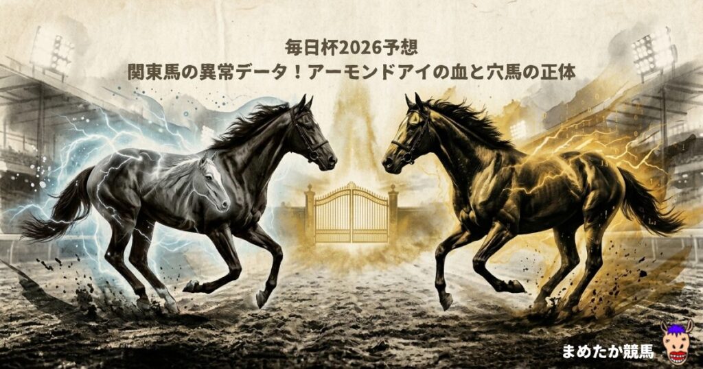 毎日杯2026予想｜関東馬の異常データ！アーモンドアイの血と穴馬の正体 まめたか競馬
