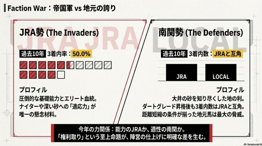 京浜盃
JRAか南関勢か
