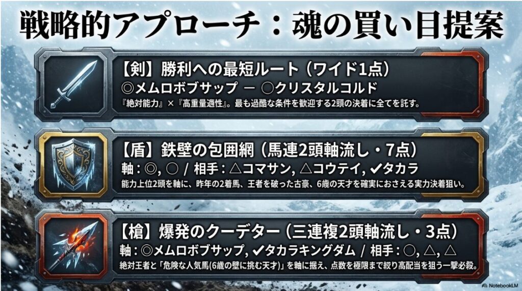ばんえい記念
魂の買い目