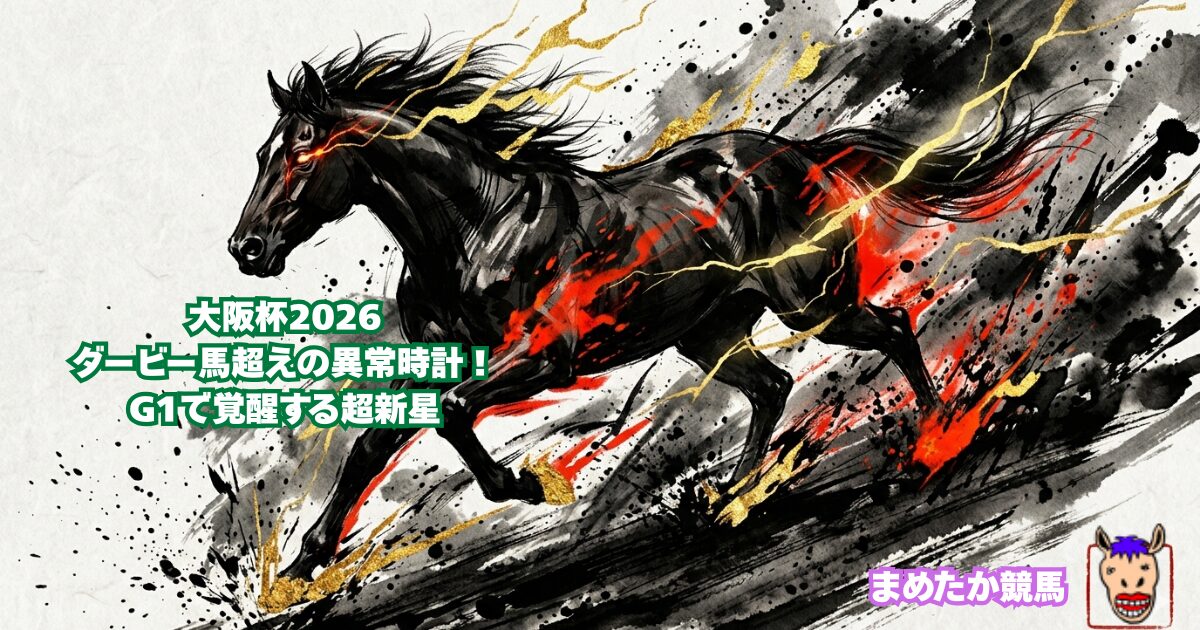 大阪杯2026｜ダービー馬超えの異常時計！G1で覚醒する超新星