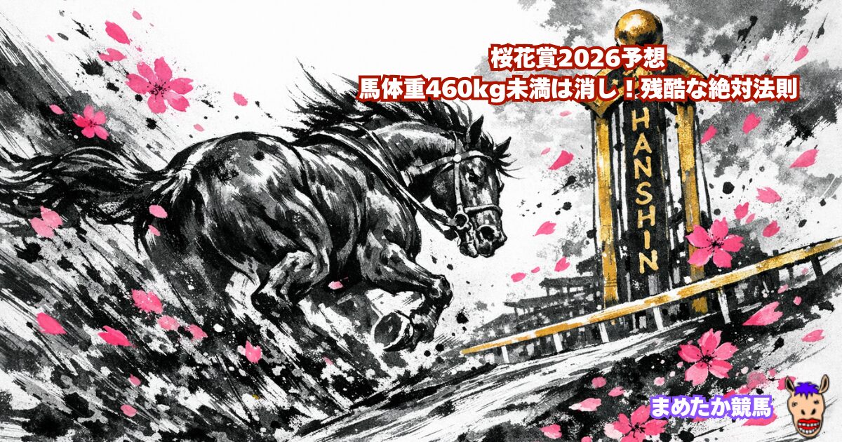 桜花賞2026予想|馬体重460kg未満は消し!残酷な絶対法則