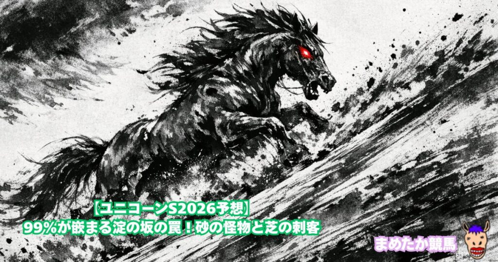 【ユニコーンS2026予想】99%が嵌まる淀の坂の罠！砂の怪物と芝の刺客