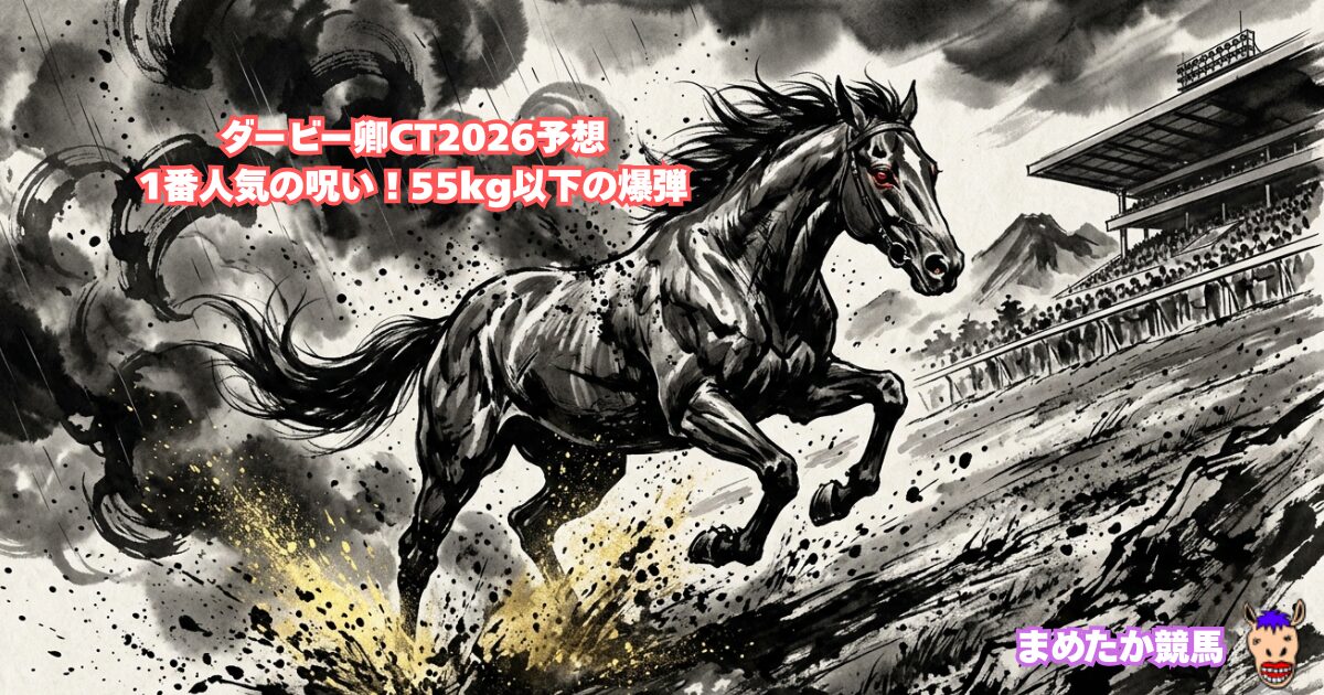 ダービー卿CT2026予想｜1番人気の呪い！55kg以下の爆弾