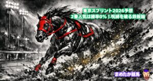 東京スプリント2026予想|2番人気は勝率0%!呪縛を破る鉄板軸