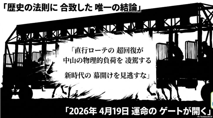 2026年皐月賞の結論まとめ。歴史の法則と現代競馬の進化が融合した最終結論のテキスト