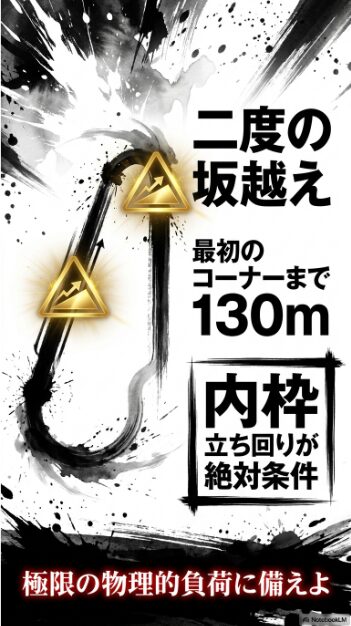 東京競馬場 芝2000メートル コース 物理的 負荷 分析 二度の 坂越え 内枠 有利の 法則 最初の コーナー 130メートルの 罠
