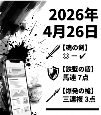 フローラS 最終 買い目 魂の剣 鉄壁の盾 爆発の槍 ワイド 馬連 三連複 点数を 絞った 戦略的 陣形 図解
