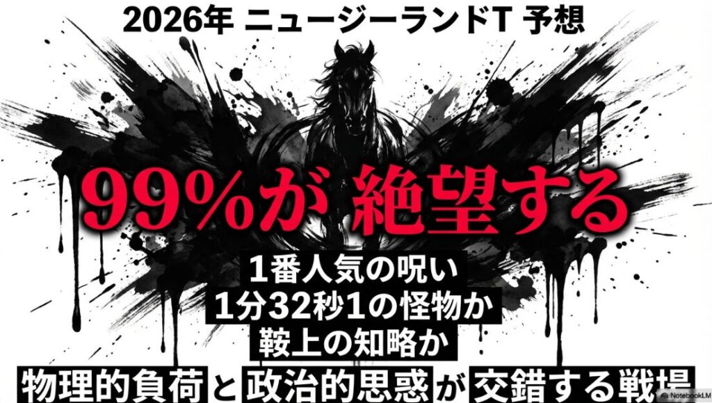 2026年 ニュージーランドT 予想 99%が 絶望する 1番人気の呪い 1分32秒1の 怪物か 鞍上の知略か 物理的負荷 と 陣営の執念が 交錯する 戦場の 幕開け