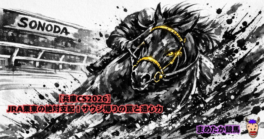【兵庫CS2026】JRA栗東の絶対支配！サウジ帰りの罠と遠心力