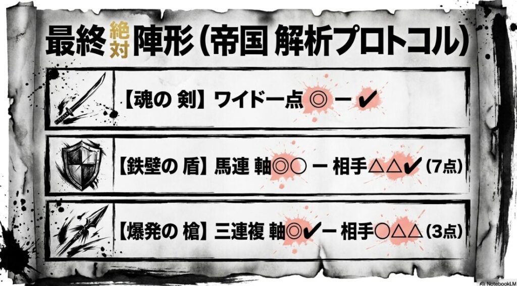 2026年 ヴィクトリアマイル 最終 陣形 帝国 買い目 プロトコル ワイド 馬連 三連複の 投資配分と 勝利への 最短ルートを 示す 戦略的 アイコン群