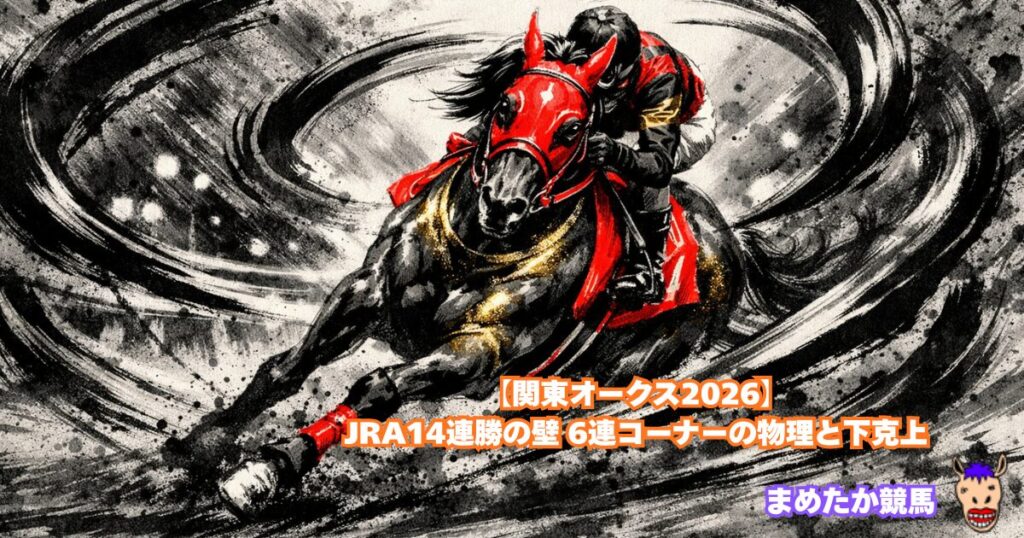 【関東オークス2026】JRA14連勝の壁 6連コーナーの物理と下克上