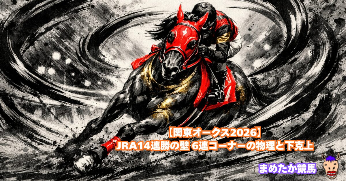 【関東オークス2026】JRA14連勝の壁 6連コーナーの物理と下克上