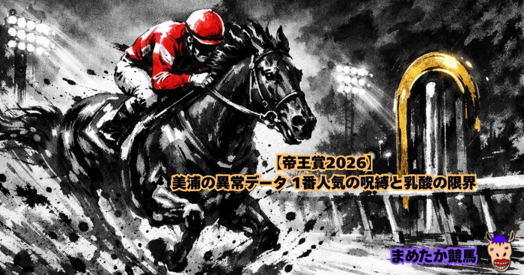 【帝王賞2026】美浦の異常データ 1番人気の呪縛と乳酸の限界