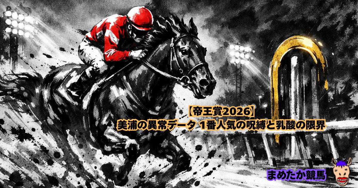 【帝王賞2026】美浦の異常データ 1番人気の呪縛と乳酸の限界