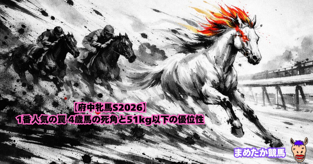 【府中牝馬S2026】1番人気の罠 4歳馬の死角と51kg以下の優位性