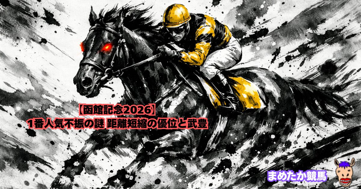 【函館記念2026】1番人気不振の謎 距離短縮の優位と武豊