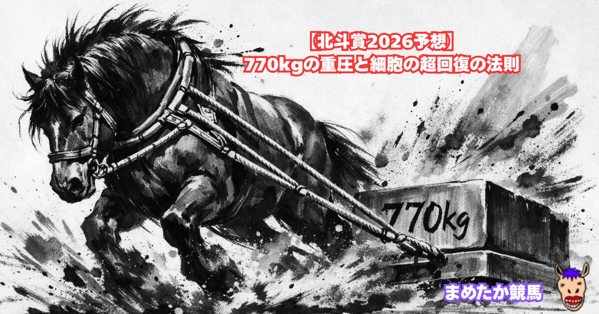 【北斗賞2026予想】770kgの重圧と細胞の超回復の法則