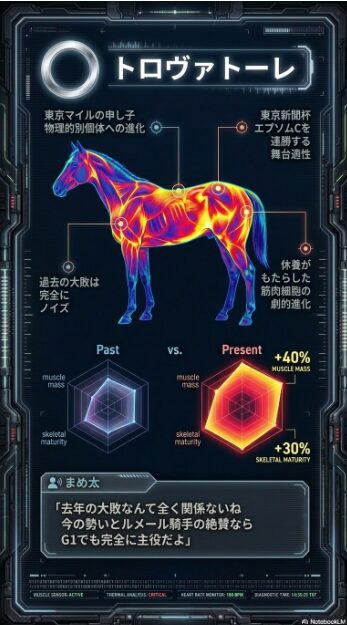◯トロヴァトーレ 東京の申し子 重賞2連勝 ルメール騎手がG1級と絶賛 物理的別個体への進化