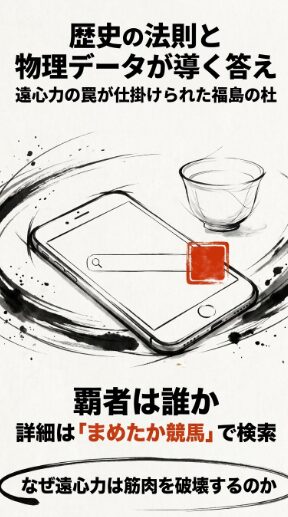 最終結論： 冒頭のフックへ繋がる問いかけと、「詳細は『まめたか競馬』で検索」という指名検索への誘導
