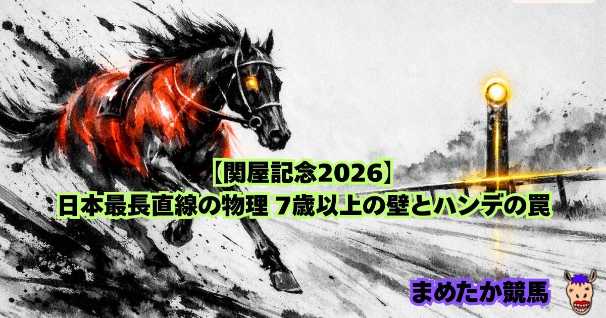【関屋記念2026】日本最長直線の物理 7歳以上の壁とハンデの罠
