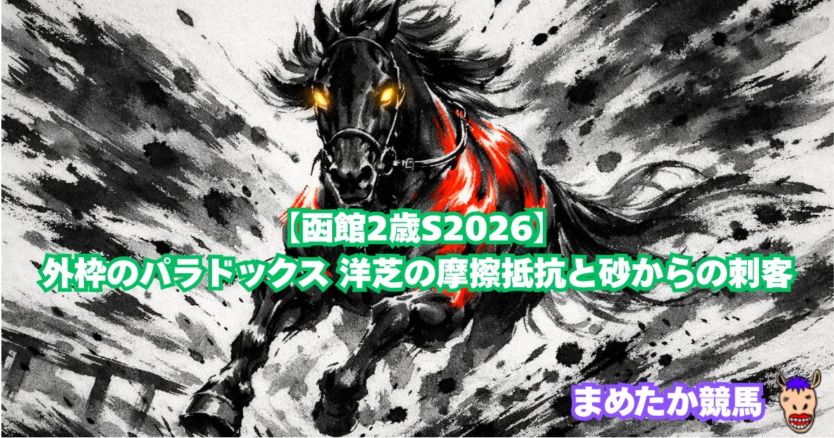 【函館2歳S2026】外枠のパラドックス 洋芝の摩擦抵抗と砂からの刺客