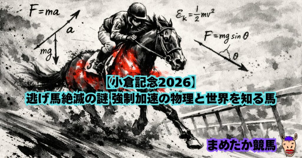 【小倉記念2026】逃げ馬絶滅の謎 強制加速の物理と世界を知る馬