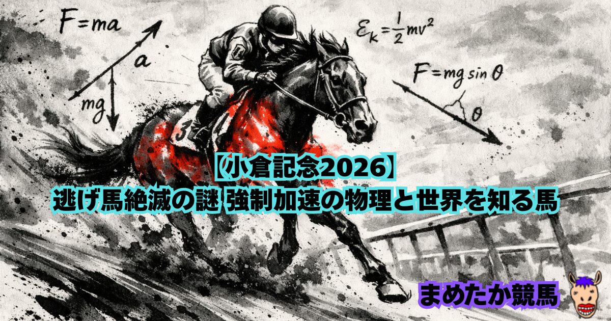 【小倉記念2026】逃げ馬絶滅の謎 強制加速の物理と世界を知る馬