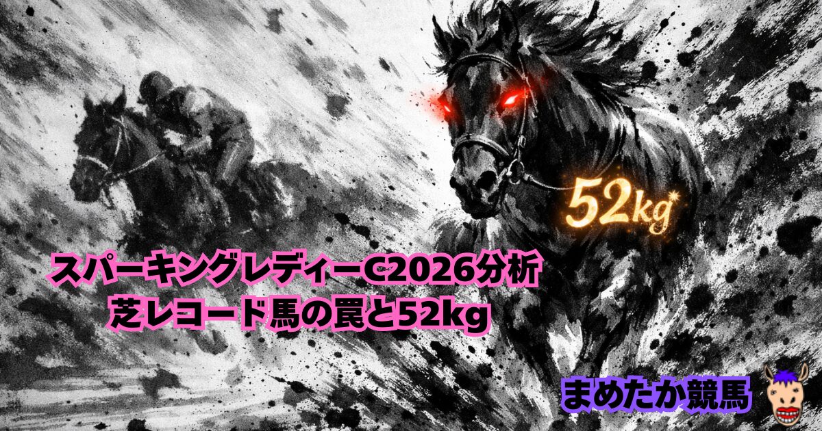 スパーキングレディーC2026分析 芝レコード馬の罠と52kg