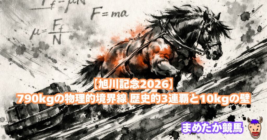 【旭川記念2026】790kgの物理的境界線 歴史的3連覇と10kgの壁