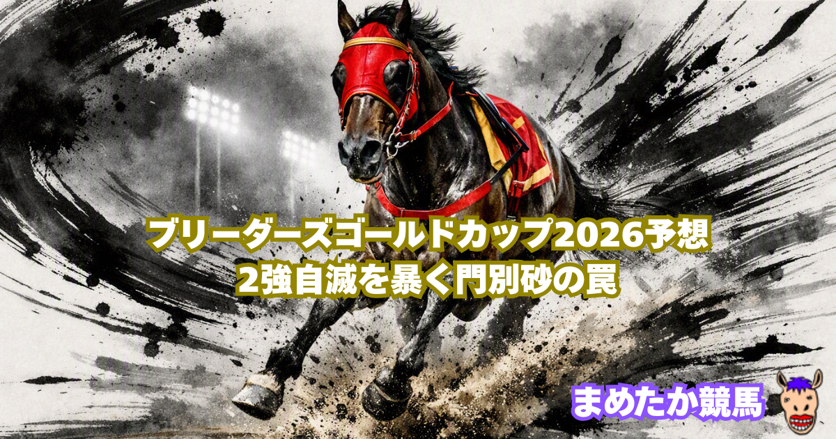 ブリーダーズゴールドカップ2026予想｜2強自滅を暴く門別砂の罠