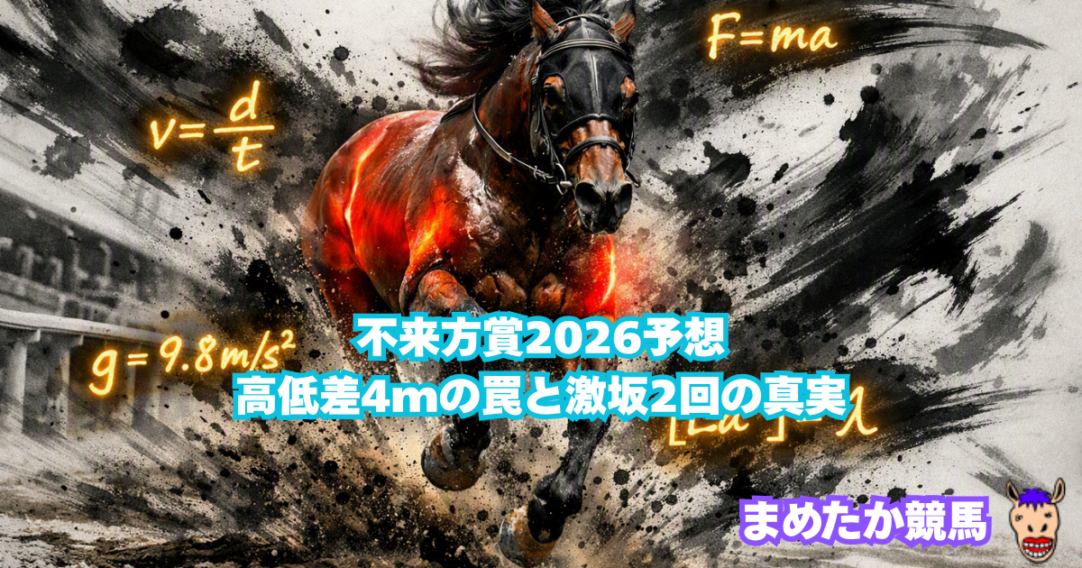 不来方賞2026予想｜高低差4mの罠と激坂2回の真実