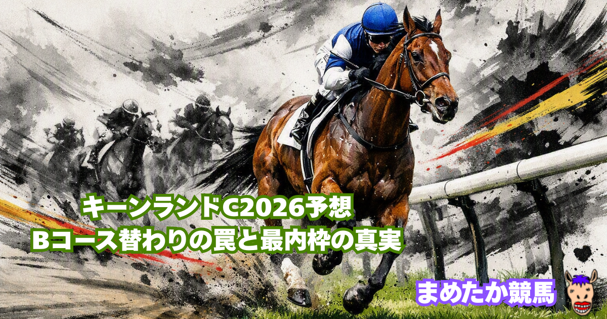 キーンランドC2026予想｜Bコース替わりの罠と最内枠の真実