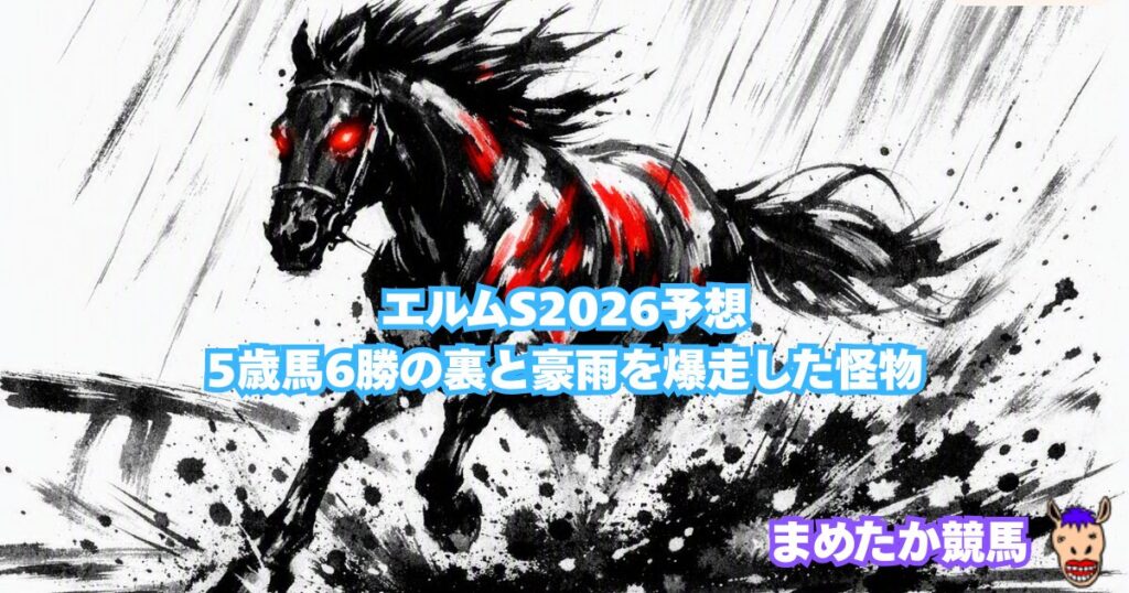 エルムS2026予想｜5歳馬6勝の裏と豪雨を爆走した怪物
