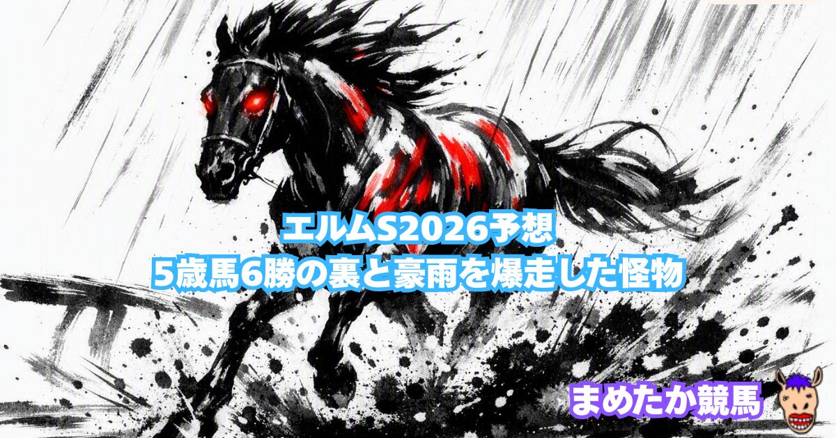 エルムS2026予想｜5歳馬6勝の裏と豪雨を爆走した怪物