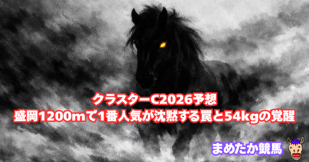 クラスターC2026予想｜盛岡1200mで1番人気が沈黙する罠と54kgの覚醒