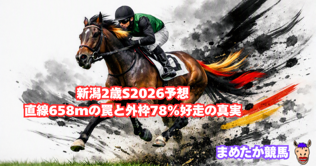 新潟2歳S2026予想｜直線658mの罠と外枠78%好走の真実