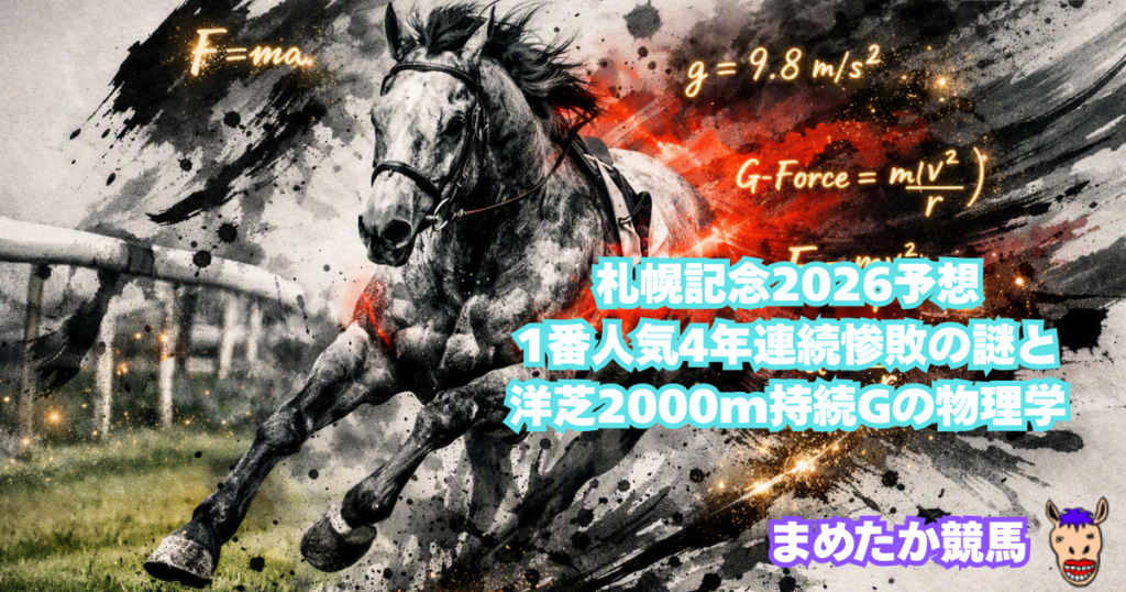 札幌記念2026予想｜1番人気4年連続惨敗の謎と洋芝2000m持続Gの物理学