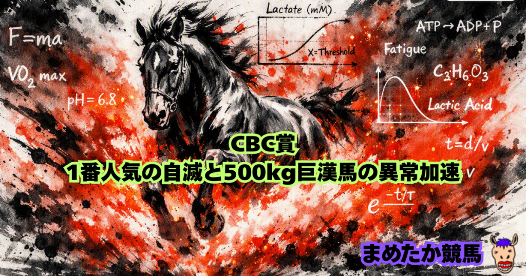CBC賞1番人気の自滅と500kg巨漢馬の異常加速