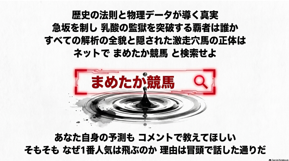 歴史の 法則と 物理データ が 導く 答え を ブログ まめたか競馬 で 検索