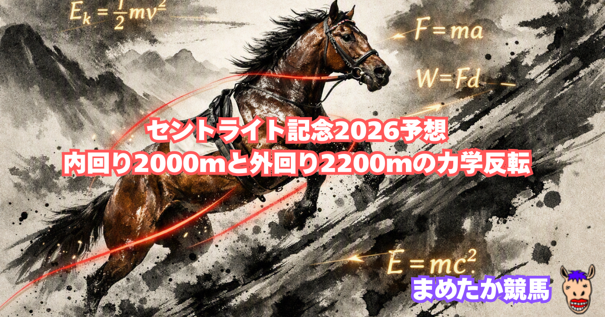 セントライト記念2026予想｜内回り2000mと外回り2200mの力学反転