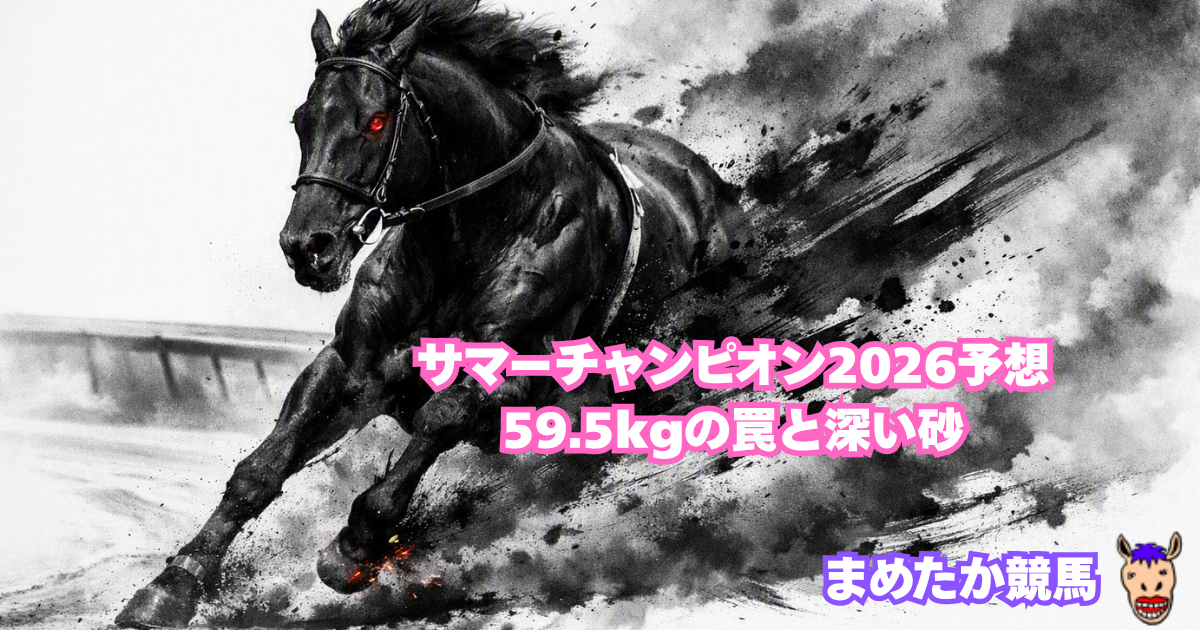 サマーチャンピオン2026予想｜59.5kgの罠と深い砂