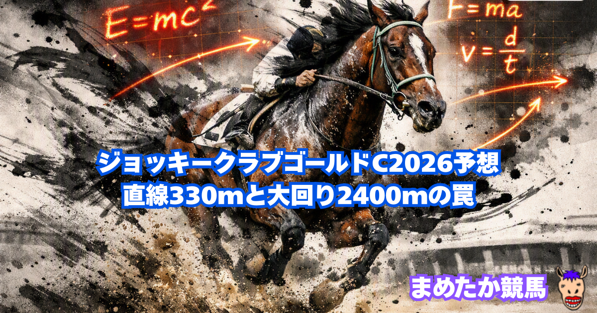 ジョッキークラブゴールドC2026予想｜直線330mと大回り2400mの罠