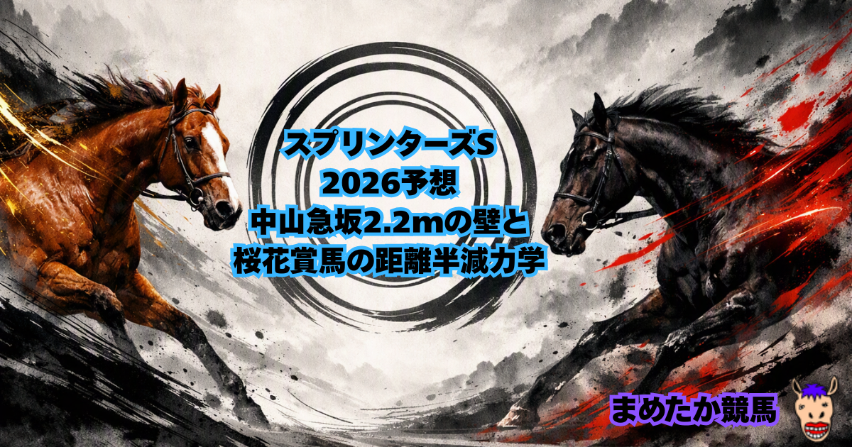 スプリンターズS2026予想|中山急坂2.2mの壁と桜花賞馬の距離半減力学