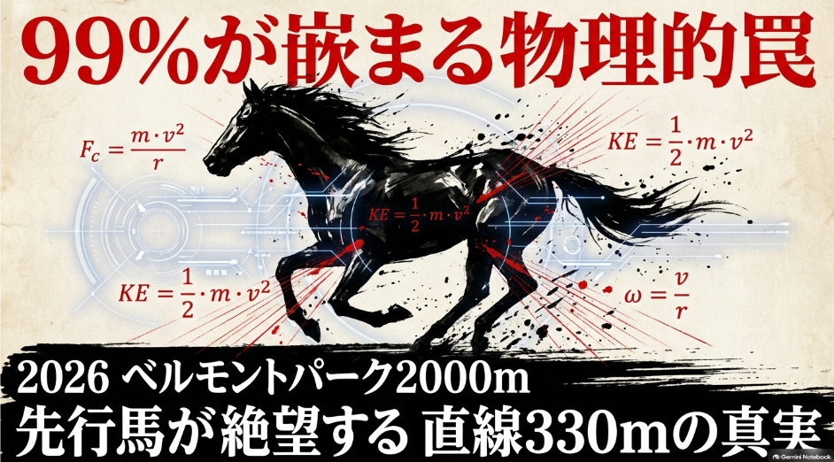 「2026年 ジョッキークラブゴールドカップ（G1） 99%が勘違いしているベルモント2000mの罠と複勝率100%の物理的根拠」