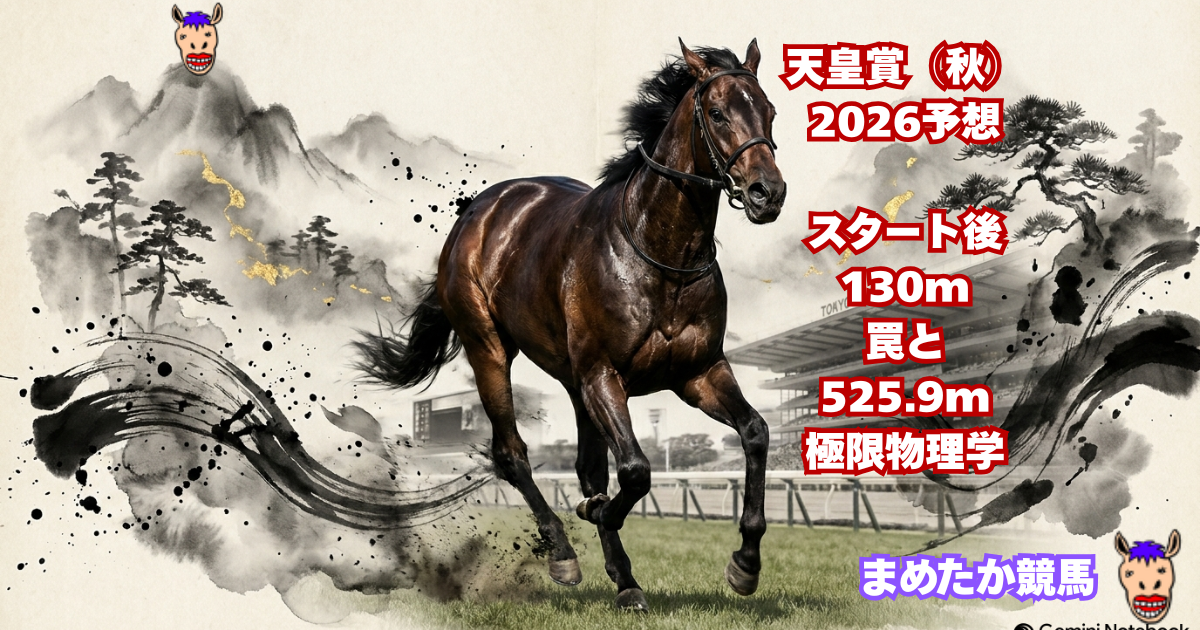 天皇賞（秋）2026予想｜スタート後130mの罠と525.9mの極限物理学