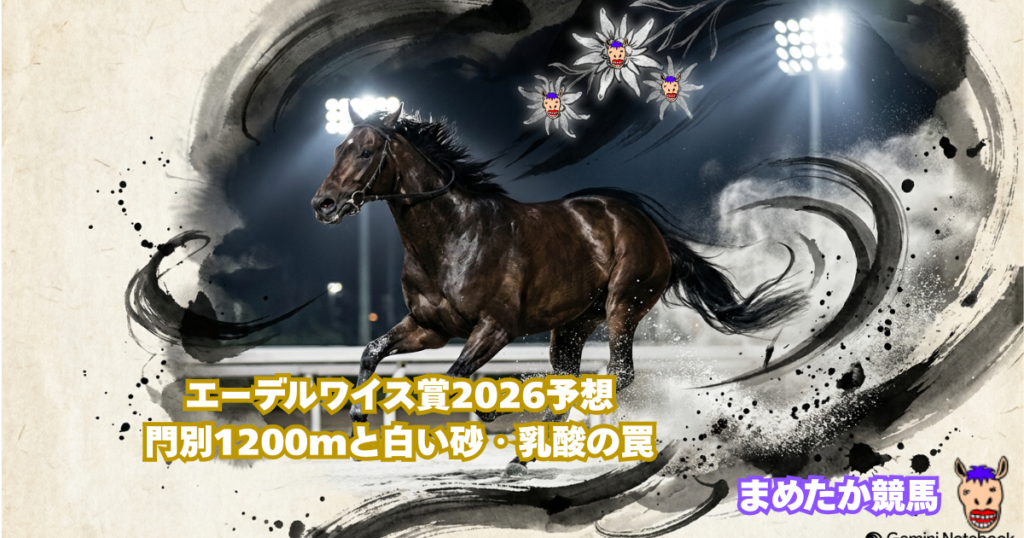 エーデルワイス賞2026予想｜門別1200mと白い砂・乳酸の罠