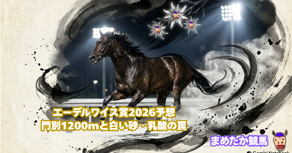 エーデルワイス賞2026予想｜門別1200mと白い砂・乳酸の罠