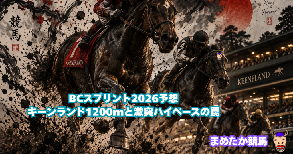 ブリーダーズカップスプリント2026予想｜キーンランド1200mと激突ハイペースの罠